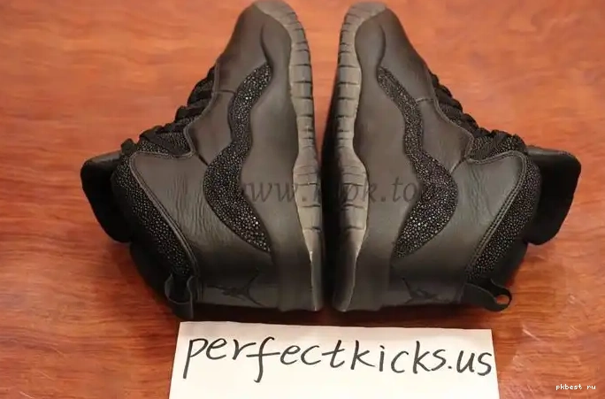 black best Air Jordan X Authentic version Ovo 0601
